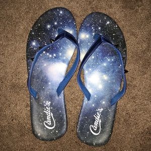 Candie’s Spiked Galaxy Sandals